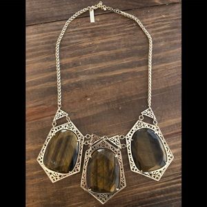 Tiger eye Kendra Scott necklace